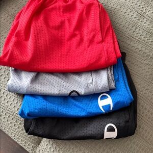 Champion Mesh Shorts Pack - Red, Gray, Blue, Black